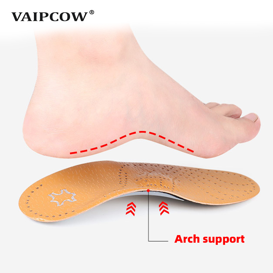 VAIPCOW Orthopedic Insole For Flat Feet Arch Support PU Leather Latex Orthotic Insoles For Feet suitable men women Shoes Sole
VAIPCOW Orthopedic Insole For Flat Feet Arch Support PU Leather Latex Orthotic Insoles For Feet suitable men women Shoes Sole