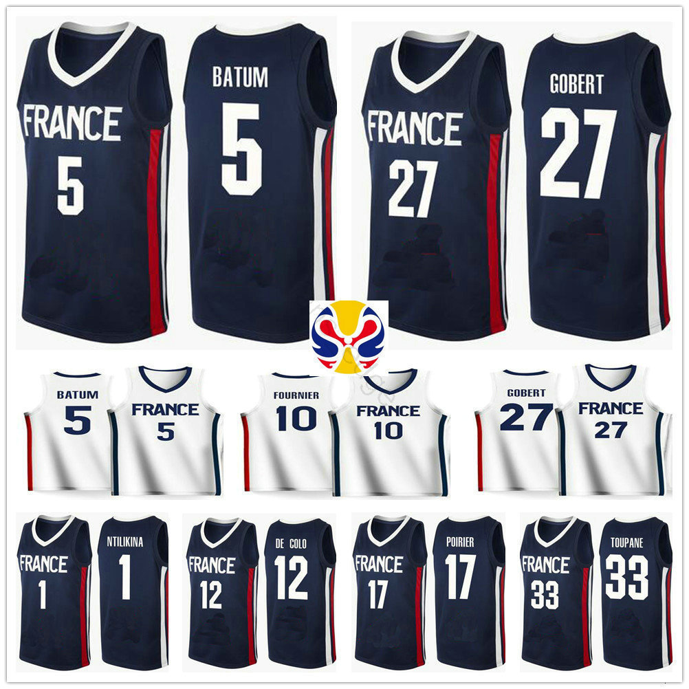 2019 World Cup Team France Basketball Jerseys 2 Amath Mbaye 17 Vincent Poirier 21 Andrew Albicy 26 Mathias Lessort Batum Gobert Fournier, White
2019 World Cup Team France Basketball Jerseys 2 Amath Mbaye 17 Vincent Poirier 21 Andrew Albicy 26 Mathias Lessort Batum Gobert Fournier, White
