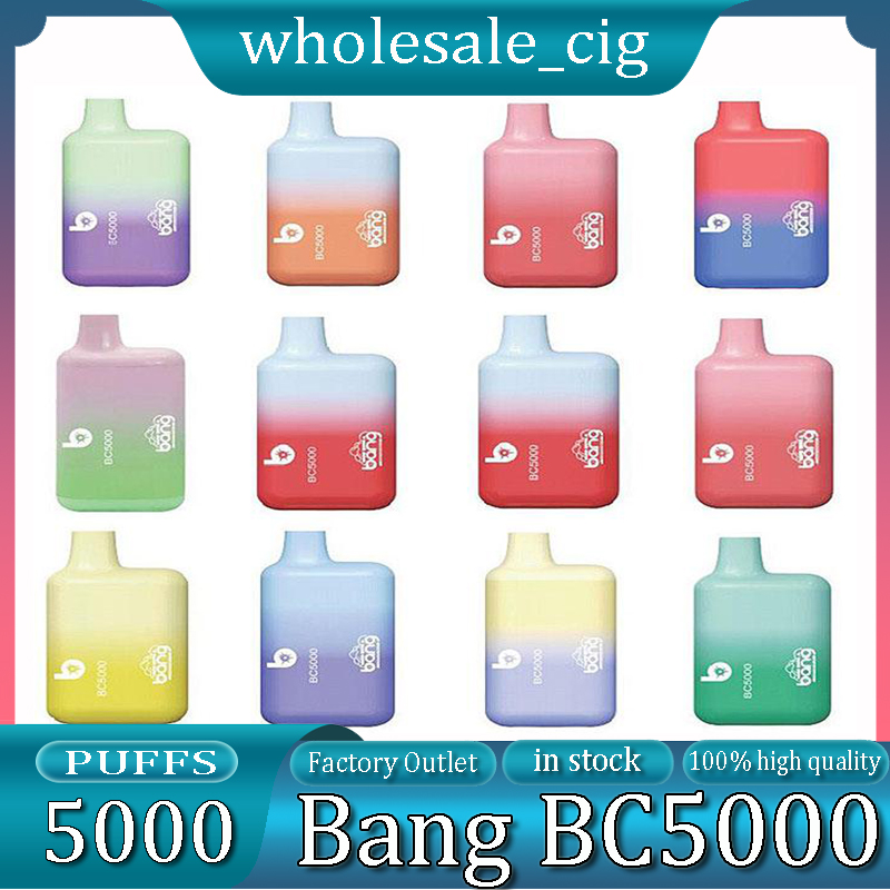 Bang BC5000 Rechargeable disposable Cigarettes 5000 puffs vape pen Device E Cigarettes Kit 650mah 11ml per-filled cartridge pod 12 Colors Vaporizers
Bang BC5000 Rechargeable disposable Cigarettes 5000 puffs vape pen Device E Cigarettes Kit 650mah 11ml per-filled cartridge pod 12 Colors Vaporizers