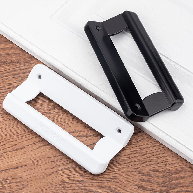 black plastic steel sliding door handle aluminum alloy window knob household furniture hardware part