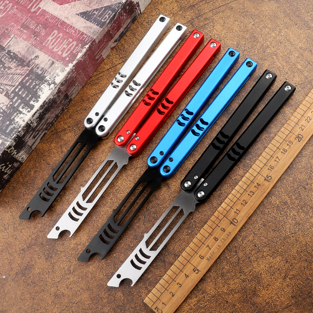 Portable Folding Butterfly Knife CSGO Balisong Trainer Stainless Steel Pocket Practice Knife Outdoor Game Training Tool
Portable Folding Butterfly Knife CSGO Balisong Trainer Stainless Steel Pocket Practice Knife Outdoor Game Training Tool