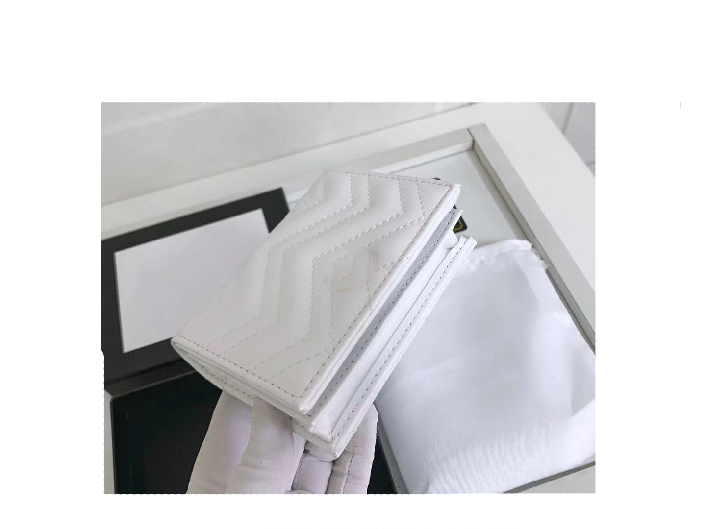 Luxury and high Purses Designers Wallet marmont Ladies Fashion Card Wallets true Leather Bags Women classics wave purse With Box Dust Bag