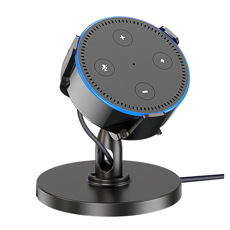 360 ° Adjustable Table Holder for Amazon Echo Dot 2nd Generation Voice Assistants Desktop Stand Speaker Accessories Bracket, Black
360 ° Adjustable Table Holder for Amazon Echo Dot 2nd Generation Voice Assistants Desktop Stand Speaker Accessories Bracket, Black