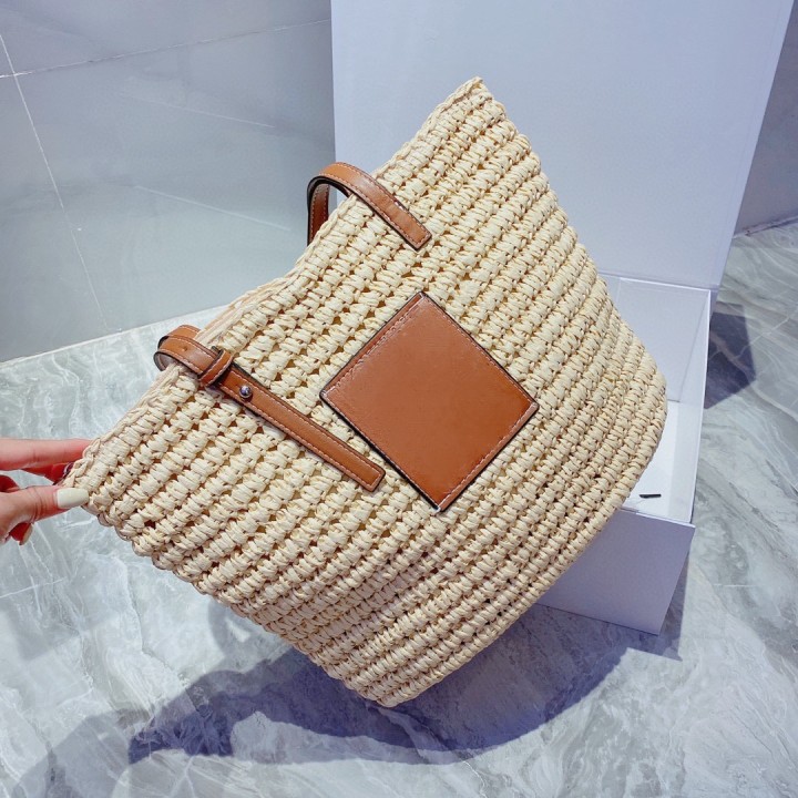Fashion Straw Shoulder Portable Woven Bag Leisure Match Tide Rattan Bags Girls Shopping Bags Plain Numb Letter Zipper Soft Baguette Canvas Messenger Handbag Beige, Customize
Fashion Straw Shoulder Portable Woven Bag Leisure Match Tide Rattan Bags Girls Shopping Bags Plain Numb Letter Zipper Soft Baguette Canvas Messenger Handbag Beige, Customize