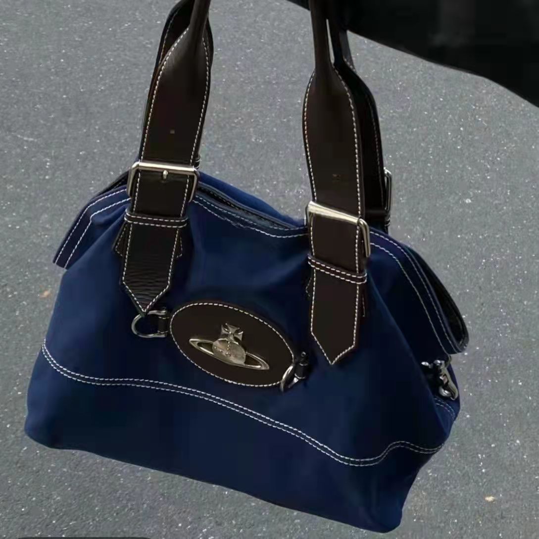 Vivi High Quality Vw Bag Medieval Tote Bag Women's 22 New West Empress Dowager Large Saturn Vintage Large Capacity Commuter Shoulder Bag, Blue
Vivi High Quality Vw Bag Medieval Tote Bag Women's 22 New West Empress Dowager Large Saturn Vintage Large Capacity Commuter Shoulder Bag, Blue