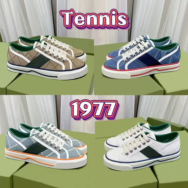 Luxury Tennis 1977 Sneaker Mens Casual Shoes linen fabric beige ebony Canvas Black Cotton Light Blue Lvory Red Denim Mouse Print Low Men Women Sneakers
Luxury Tennis 1977 Sneaker Mens Casual Shoes linen fabric beige ebony Canvas Black Cotton Light Blue Lvory Red Denim Mouse Print Low Men Women Sneakers