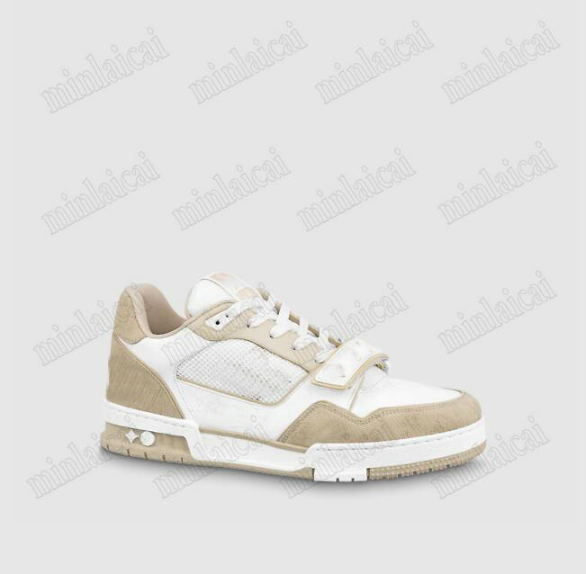 Beige Men's Trainer Sneaker Velcros Strap Designer Sports Shoes Blue Injected Monograms Flower Denim Black White Colorful Casual Shoes
Beige Men's Trainer Sneaker Velcros Strap Designer Sports Shoes Blue Injected Monograms Flower Denim Black White Colorful Casual Shoes