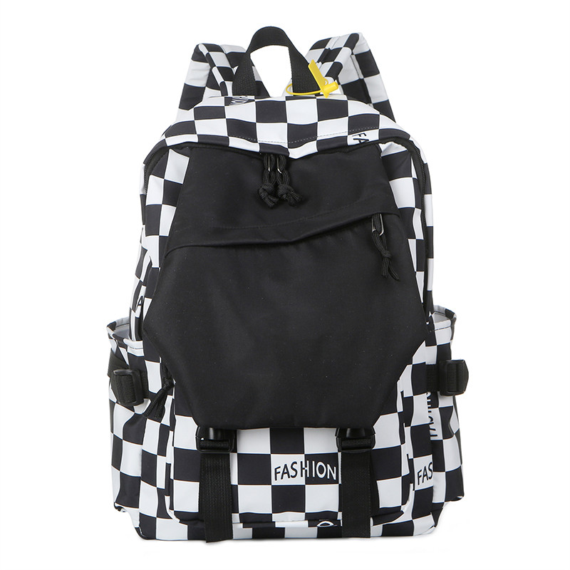 Ins niche fashionable women backpack Female chess and card grid student Backpacks FASHION High capacity high school bag 914#, Blue
Ins niche fashionable women backpack Female chess and card grid student Backpacks FASHION High capacity high school bag 914#, Blue