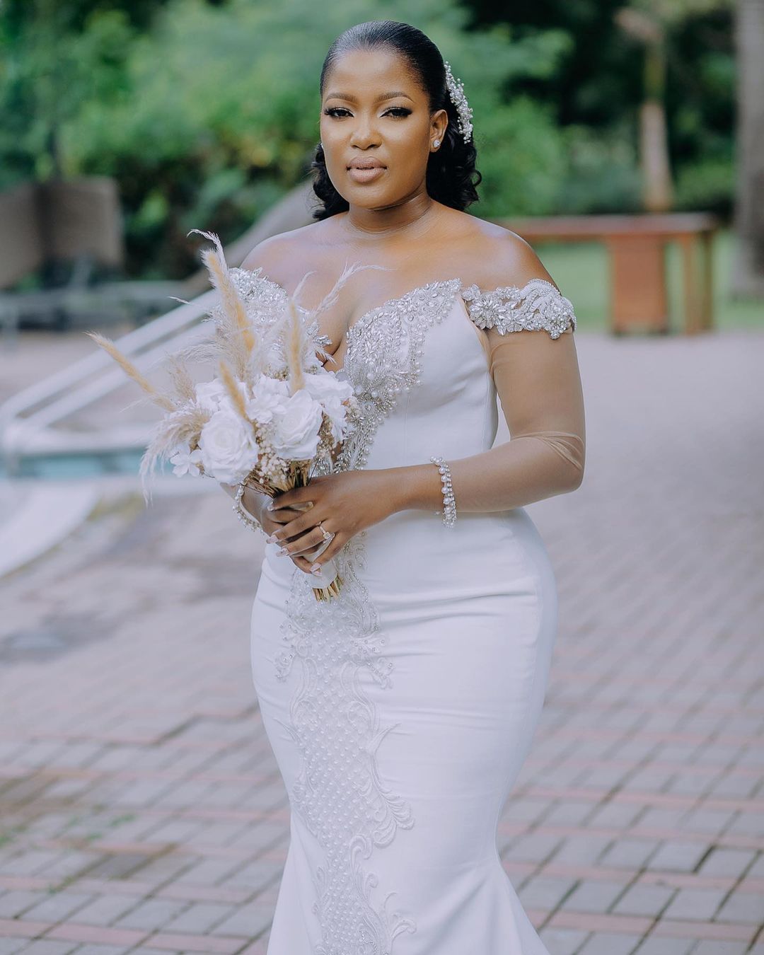 2022 Plus Size Arabic Aso Ebi Mermaid Lace Sexy Wedding Dress Beaded Crystals Vintage Satin Bridal Gowns Dresses ZJ775