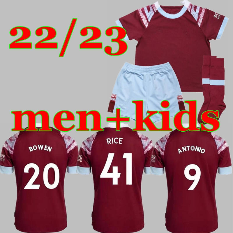 2022 West Hams BOWEN RICE soccer jersey BENRAHMA LANZINI ANTONIO YARMOLENKO NOBLE FORNALS DAWSON Vlasic SOUCEK 2022 2023 football shirt uniforms Mens Kids, Blue
2022 West Hams BOWEN RICE soccer jersey BENRAHMA LANZINI ANTONIO YARMOLENKO NOBLE FORNALS DAWSON Vlasic SOUCEK 2022 2023 football shirt uniforms Mens Kids, Blue