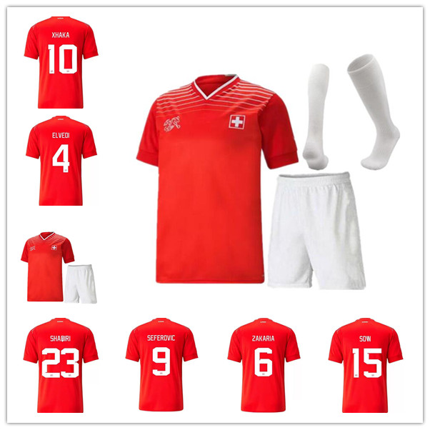 2022 2023 Switzerland Soccer Jersey 22 23 Away Xhaha Akanji Zakaria Rodriguez Elvedi Maillots de football Shirt Man kids national team uniforms
2022 2023 Switzerland Soccer Jersey 22 23 Away Xhaha Akanji Zakaria Rodriguez Elvedi Maillots de football Shirt Man kids national team uniforms