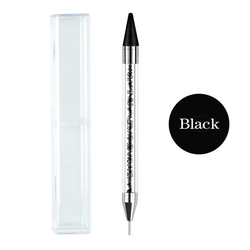 Dual-ended Nail Dotting Pen Crystal Beads Handle Rhinestone Studs Picker Wax Pencil Manicure Nail Art Tools
