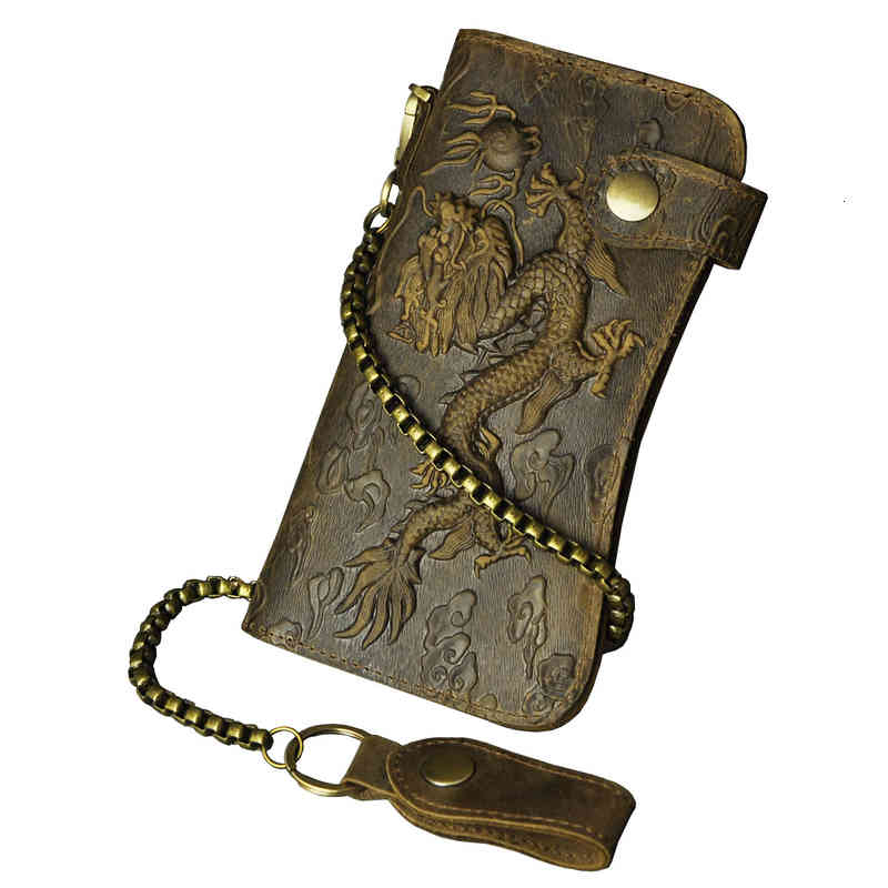 Luxury Famous Brand Male Natural Leather Design Dragon Emboss Checkbook Iron Chain Organizer Wallet Purse Clutch Handbag 1088, Burgundy
Luxury Famous Brand Male Natural Leather Design Dragon Emboss Checkbook Iron Chain Organizer Wallet Purse Clutch Handbag 1088, Burgundy