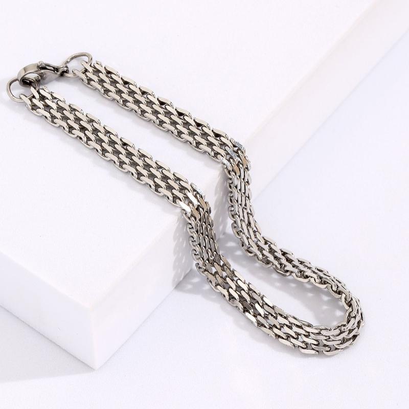 Link, Chain Titanium Steel Silver Bracelet 21cm Style Male Personality Charm Stainless
Link, Chain Titanium Steel Silver Bracelet 21cm Style Male Personality Charm Stainless