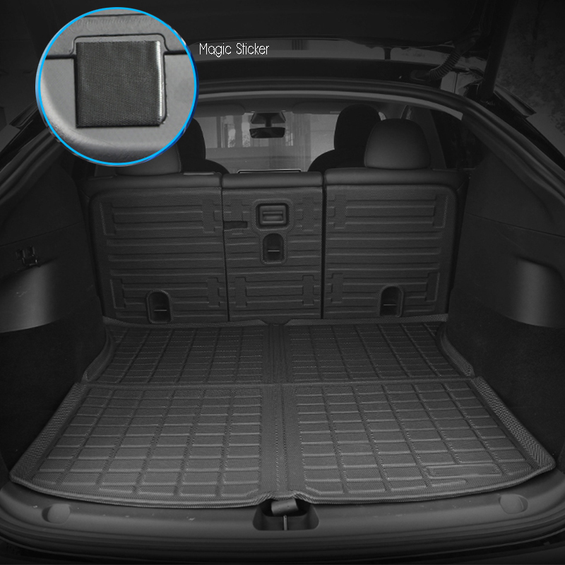 Full Sets TPE Frunk Trunk Floor Seat Mat For Tesla Model Y Cargo Liners Car Boot Mat Foot Carpet Seat Back Protector