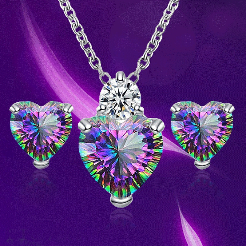 Women Fashion Jewelry Sets Heart Shape Pendant Necklaces Wedding Bride Zircon Necklace Earrings Set 601 K2, As show
Women Fashion Jewelry Sets Heart Shape Pendant Necklaces Wedding Bride Zircon Necklace Earrings Set 601 K2, As show