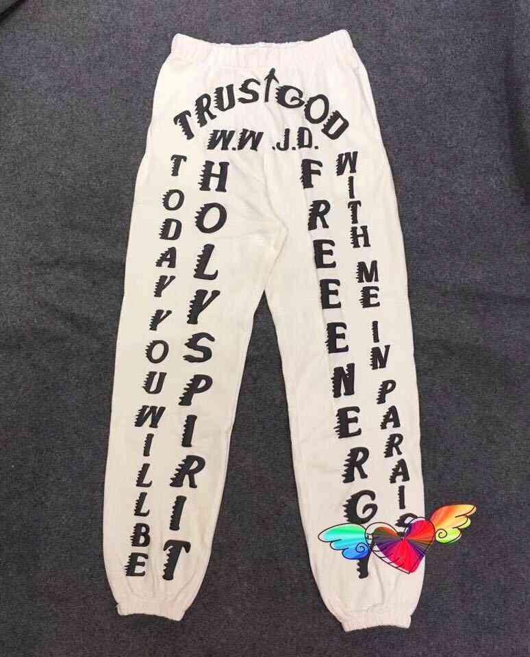 Service Oversized Pants Sunday Men Women High Quality Trust God Pants Holy Spirit W.W.J.D Trousers Cpfm.Xyz T2