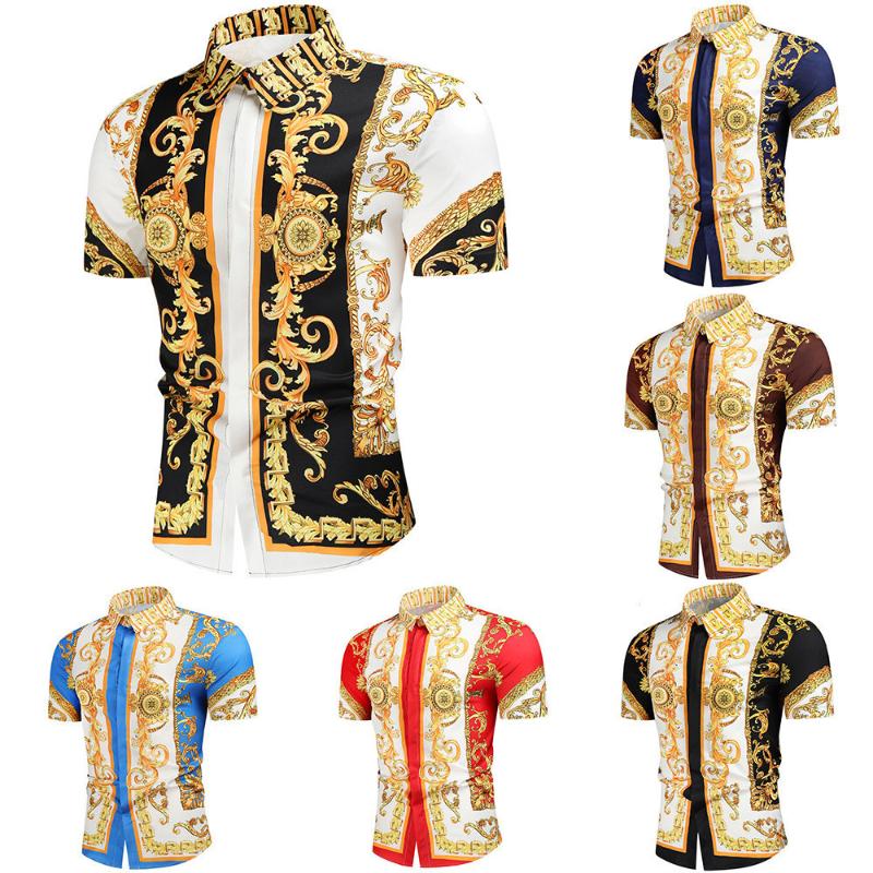 Men's Dress Shirts ZOGAA Court Retro Style Printed Shirt Short-sleeved Youth For Men, White
Men's Dress Shirts ZOGAA Court Retro Style Printed Shirt Short-sleeved Youth For Men, White
