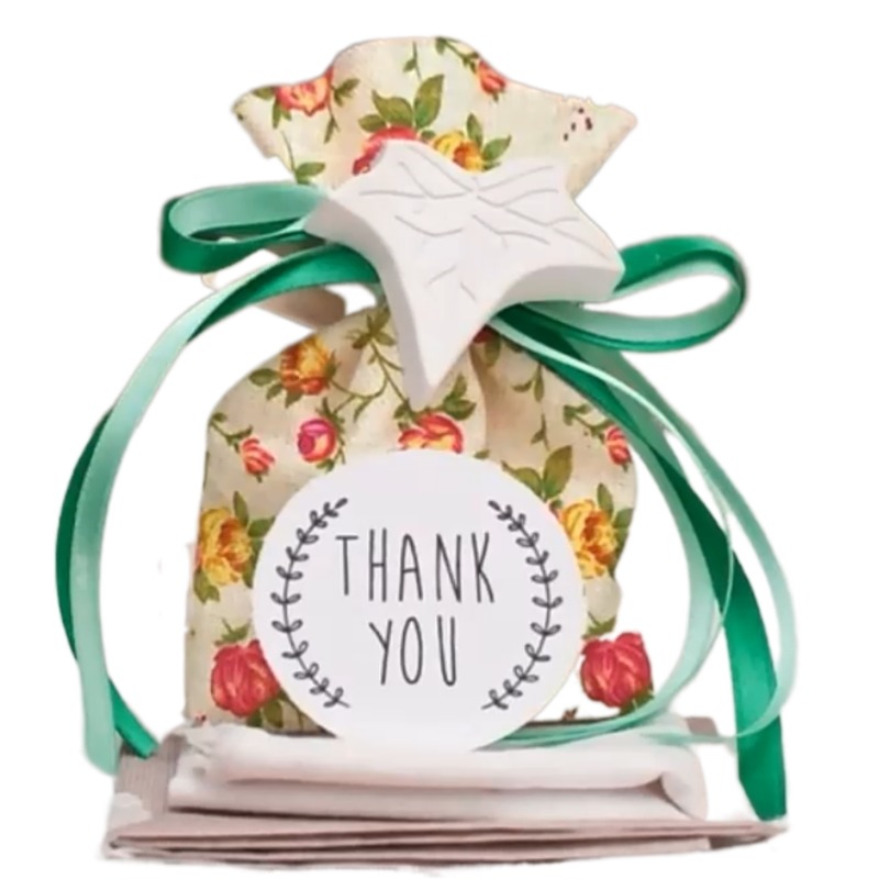 Rose Flower Linen Jewelry Gift Bag 9x12cm 10x15cm 13x17cm pack of 50 Birthday Party Wedding Drawstring Pouch sack