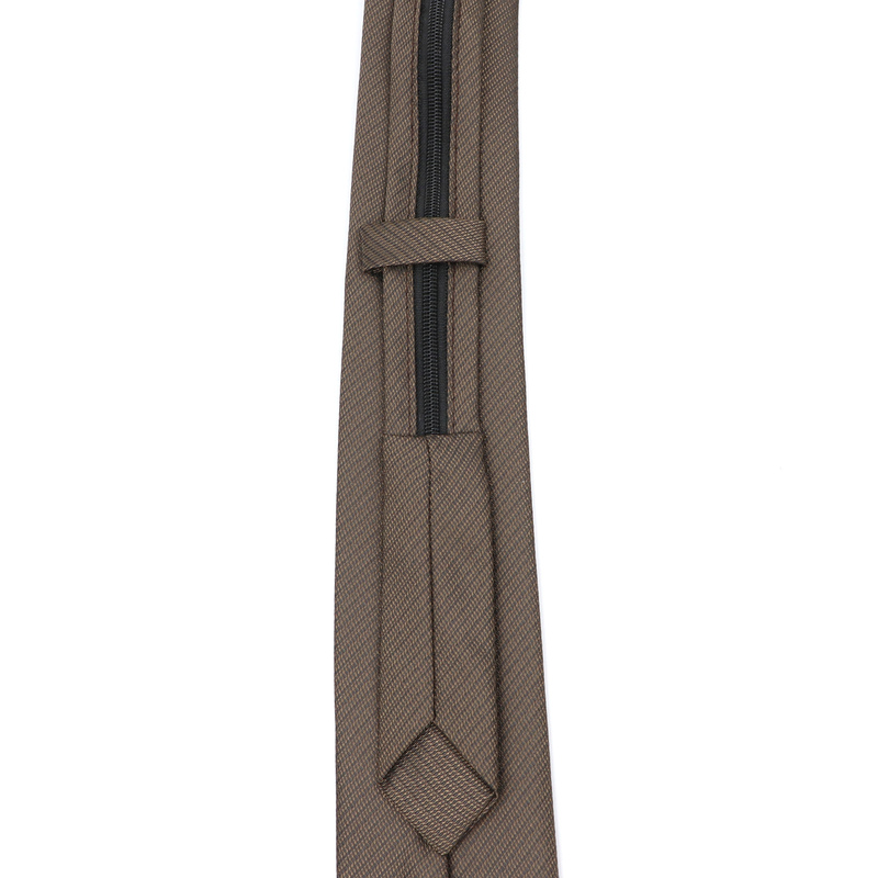 Men's Lazy Tie Solid Color Skinny Zipper Ties Red Black Blue Brown Slim Necktie Wedding Party Suit Dress Shirt Accessories Gift 220409
