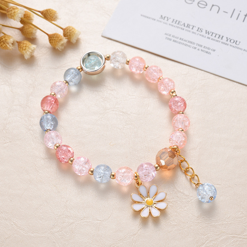 Bohemian Style Daisy Flowers Charm Bracelets For Women Fashion Colorful Crystal Beaded Bracelet Handmade Elastic Rope Pulseira Jewelry Mix
Bohemian Style Daisy Flowers Charm Bracelets For Women Fashion Colorful Crystal Beaded Bracelet Handmade Elastic Rope Pulseira Jewelry Mix