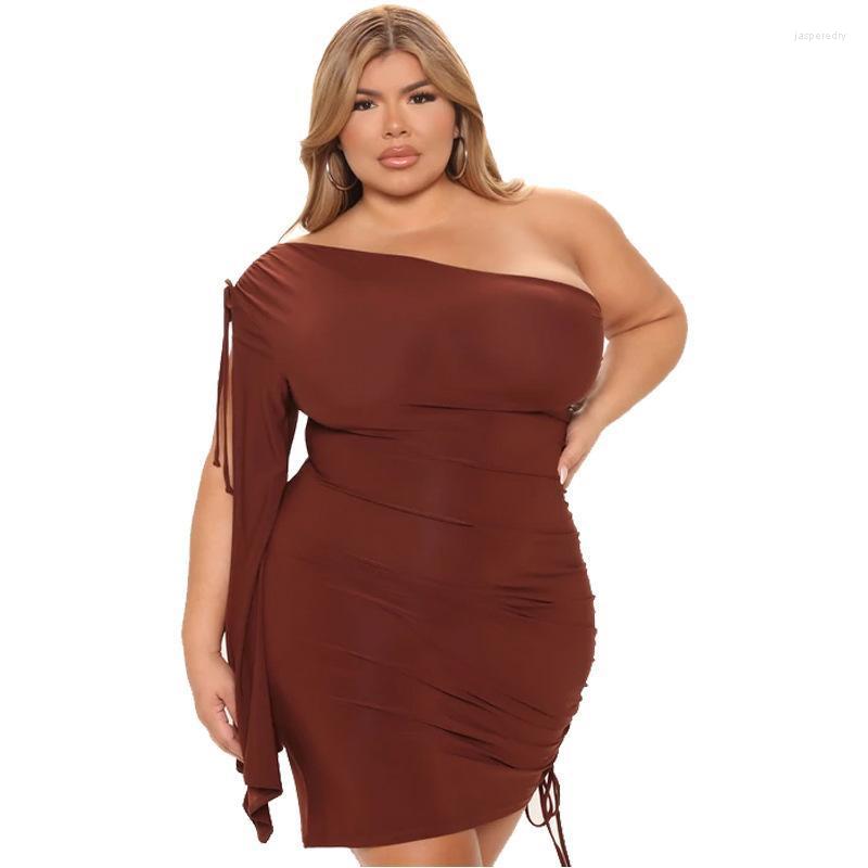 Plus Size Dresses -5XL Elegant Women Party Dress Summer 2022 Sexy One Shoulder Drawstring Bodycon Mini Female Clothing Jasp22, Red
Plus Size Dresses -5XL Elegant Women Party Dress Summer 2022 Sexy One Shoulder Drawstring Bodycon Mini Female Clothing Jasp22, Red