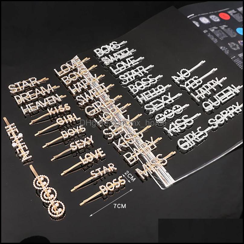 Letter Hairpins Shiny Rhinestones Word Hair Clips For Girl Women Goal$ Boss Sexy Clip Hairgrip Diamond Bling Pins Barrette Drop Delivery 202, As pic
Letter Hairpins Shiny Rhinestones Word Hair Clips For Girl Women Goal$ Boss Sexy Clip Hairgrip Diamond Bling Pins Barrette Drop Delivery 202, As pic