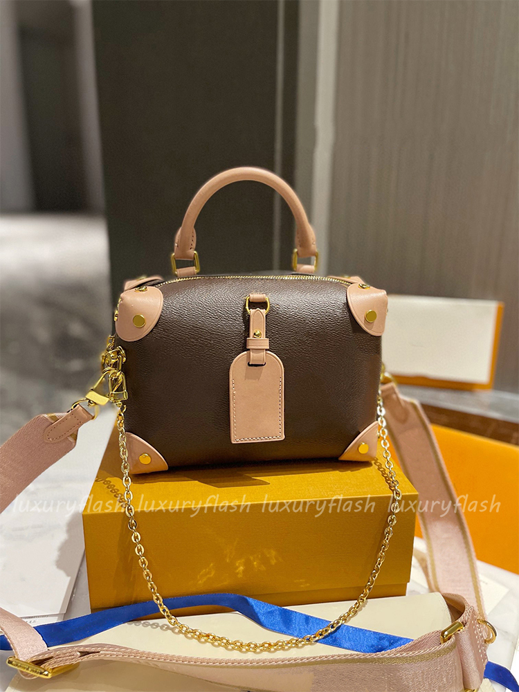 Designers Crossbody Bags New Soft Box Bag Women Handbags Luxurys Shoulder Purses Fashion Leather Embossing Letter Chain Square Purse