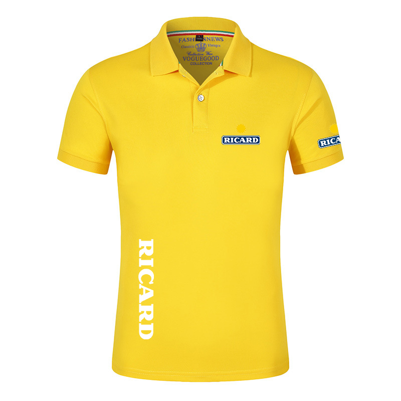 Cotton Ricard Polo Shirts Casual Solid Color Slim Fit Mens Harajuku Summer Classic ity Fashion Comfrtable Tops 220706