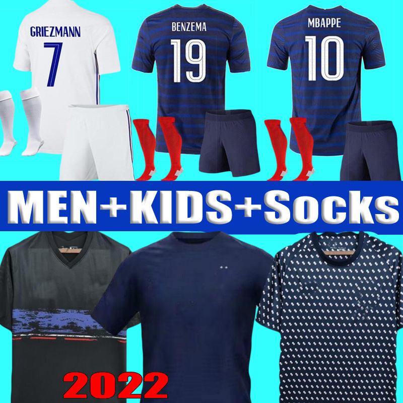 2022 French soccer jersey BENZEMA MBAPPE GRIEZMANN 21 22 23 special POGBA GIROUD KANTE Maillot de foot national team kids Men kit football shirt set Francia training, Home +patch
2022 French soccer jersey BENZEMA MBAPPE GRIEZMANN 21 22 23 special POGBA GIROUD KANTE Maillot de foot national team kids Men kit football shirt set Francia training, Home +patch