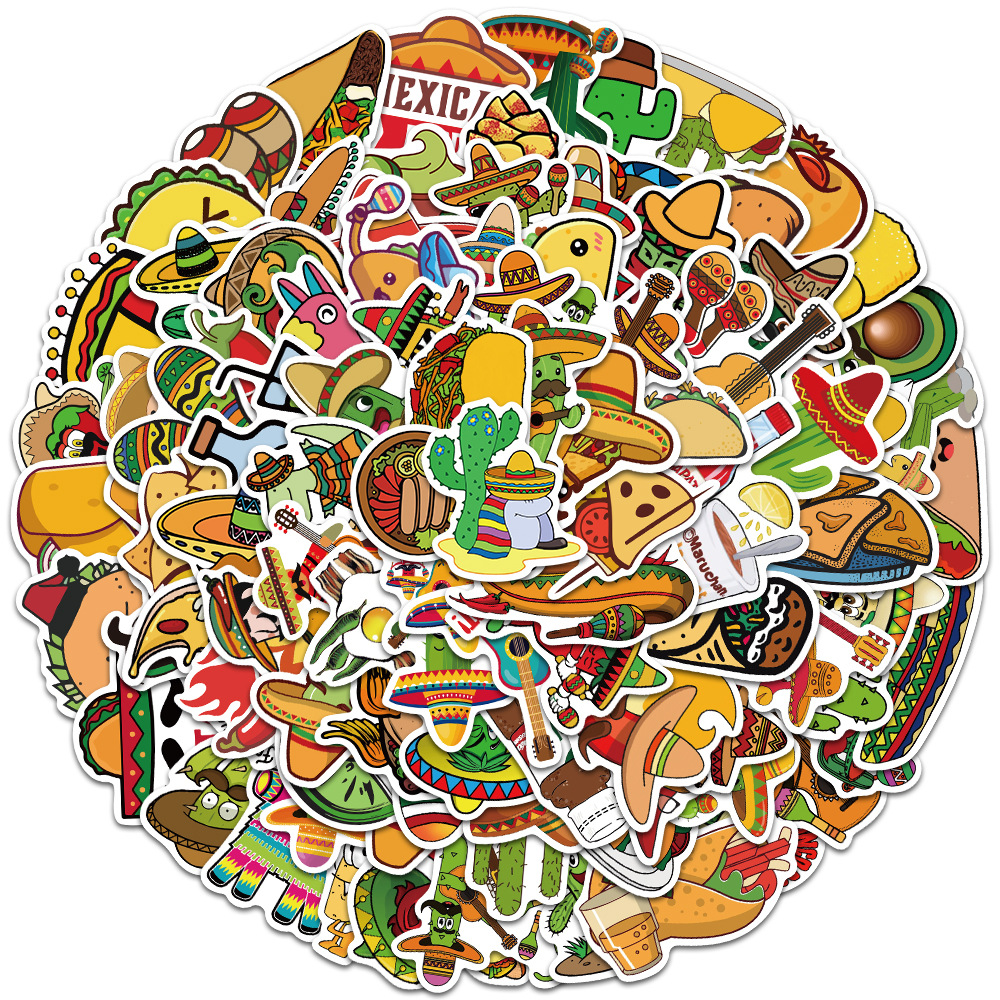 100PCS Skateboard Stickers Cartoon Mexican Food For Car Laptop iPad Bicycle Motorcycle Helmet Guitar PS4 Phone fridge Decals PVC water bottle Sticker, Multi colors
100PCS Skateboard Stickers Cartoon Mexican Food For Car Laptop iPad Bicycle Motorcycle Helmet Guitar PS4 Phone fridge Decals PVC water bottle Sticker, Multi colors