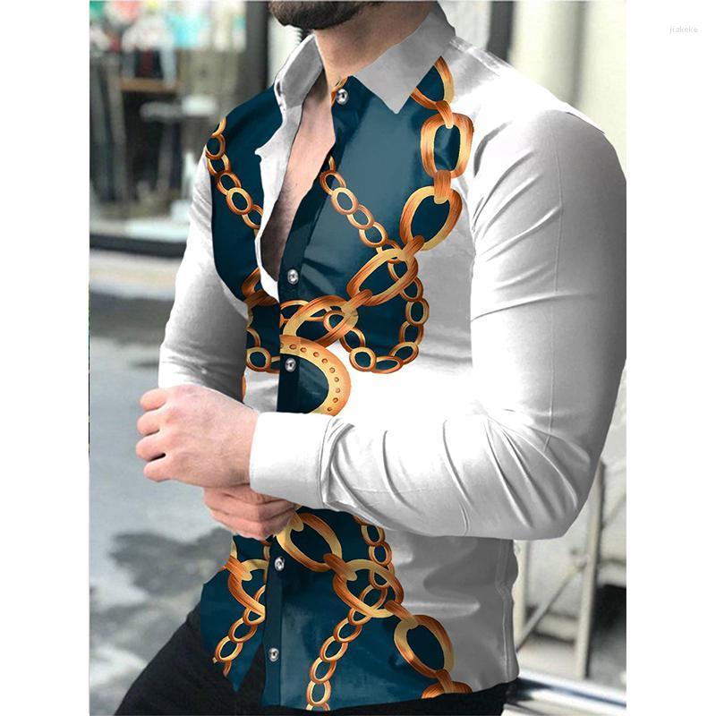 Men' Dress Shirts Fashion Men Oversized Casual Shirt Luxury Gold Print Long Sleeve Tops Men' Clothing Party Cardigan Blouses High Qual, 270
Men' Dress Shirts Fashion Men Oversized Casual Shirt Luxury Gold Print Long Sleeve Tops Men' Clothing Party Cardigan Blouses High Qual, 270