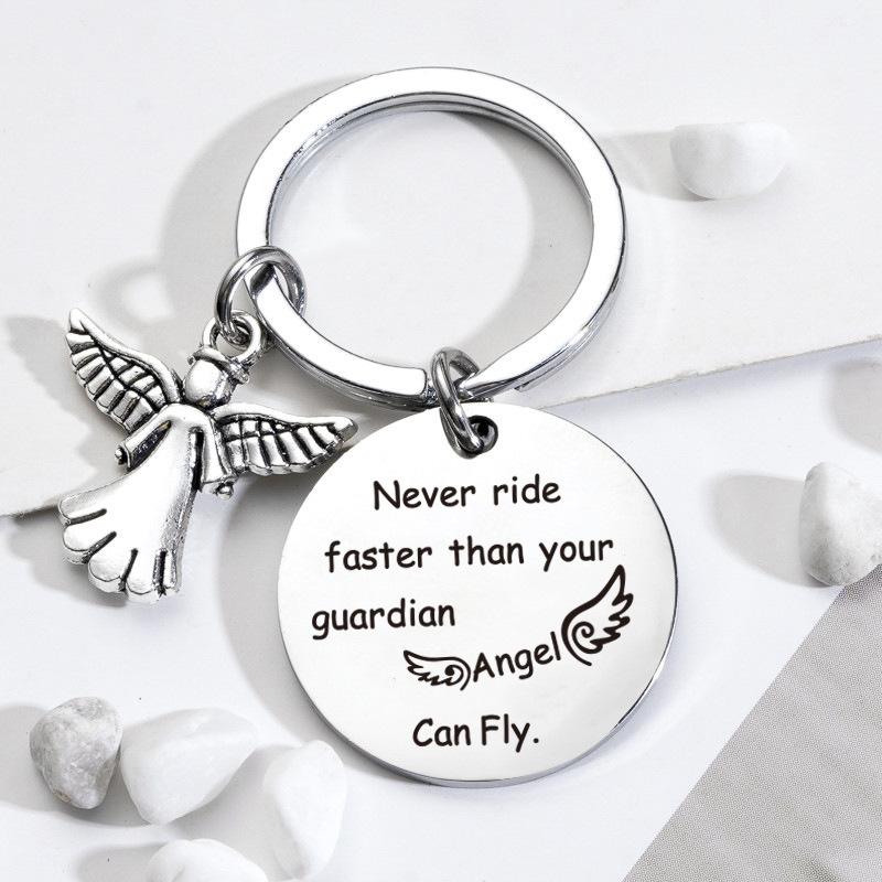 Keychains European And American DIY Accessories Guardian Angel Lover Couple Safe Driving Pendant Key Chain Bag Ornament
Keychains European And American DIY Accessories Guardian Angel Lover Couple Safe Driving Pendant Key Chain Bag Ornament