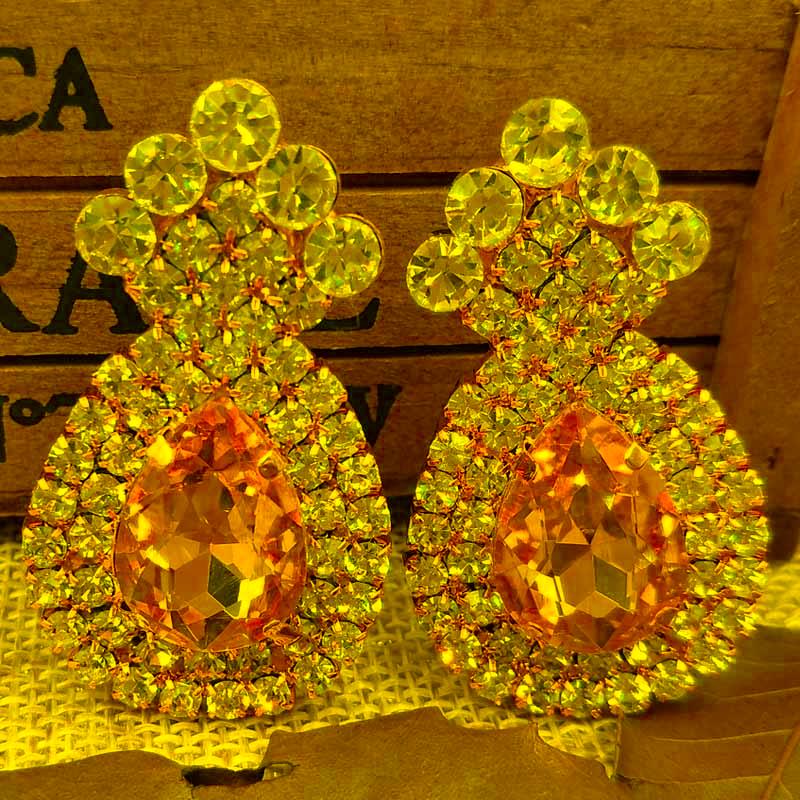 Dangle & Chandelier ZerongE Jewelry Shiny Yellow Earring Lady Gold Green/clear/yellow/red/royal Blue Colorful Stone Luxury Crystal EarringDa
Dangle & Chandelier ZerongE Jewelry Shiny Yellow Earring Lady Gold Green/clear/yellow/red/royal Blue Colorful Stone Luxury Crystal EarringDa