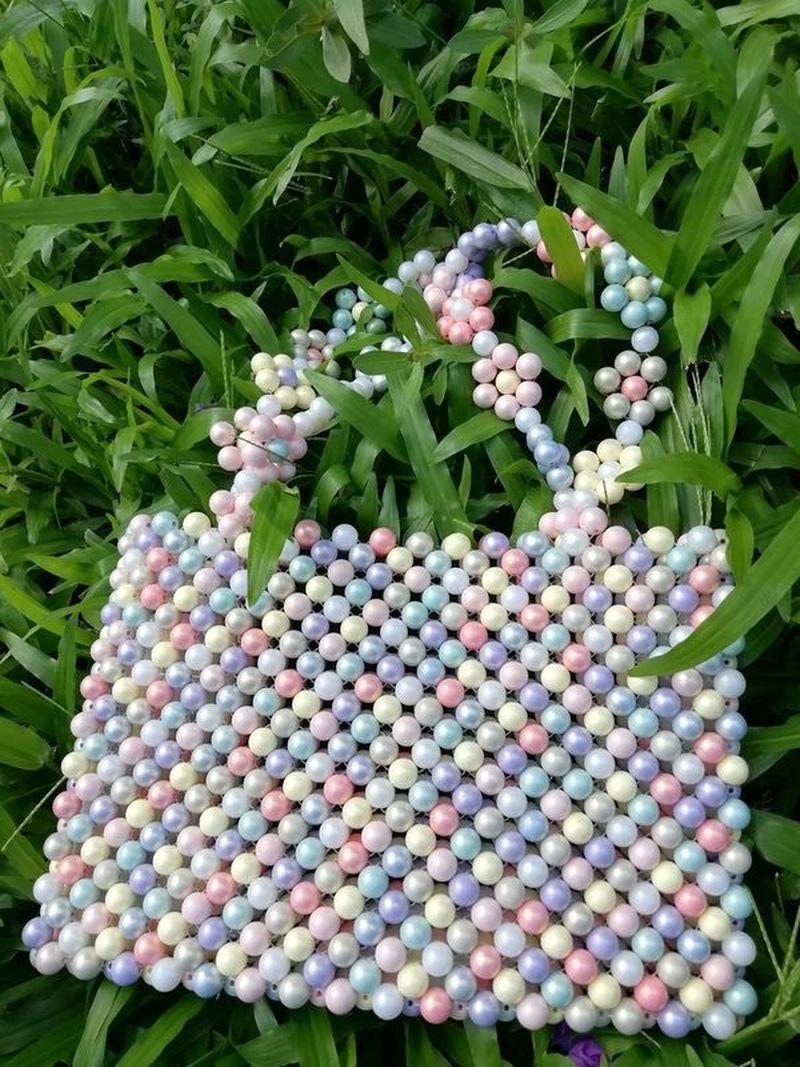 Evening Bags Fashion Bead Woven Handbag Original Flower Women's Pearl HandbagEvening, As picture
Evening Bags Fashion Bead Woven Handbag Original Flower Women's Pearl HandbagEvening, As picture