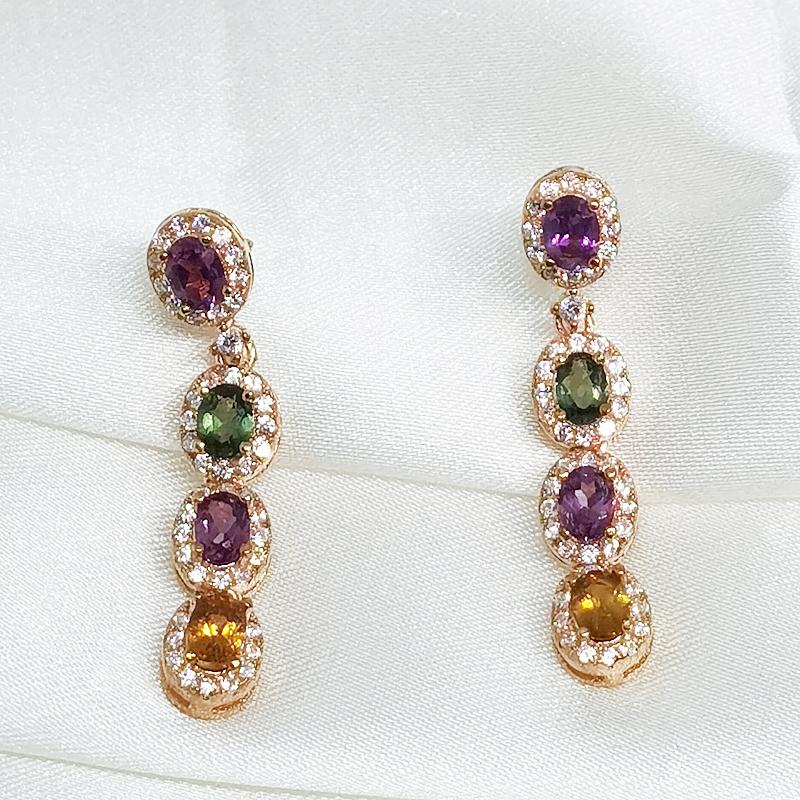 Dangle & Chandelier MeiBaPJ Natural Brazil Pinkycolor Tourmaline Colorful Drop Earrings Real 925 Solid Silver Fine Charm Wedding Jewelry For
Dangle & Chandelier MeiBaPJ Natural Brazil Pinkycolor Tourmaline Colorful Drop Earrings Real 925 Solid Silver Fine Charm Wedding Jewelry For