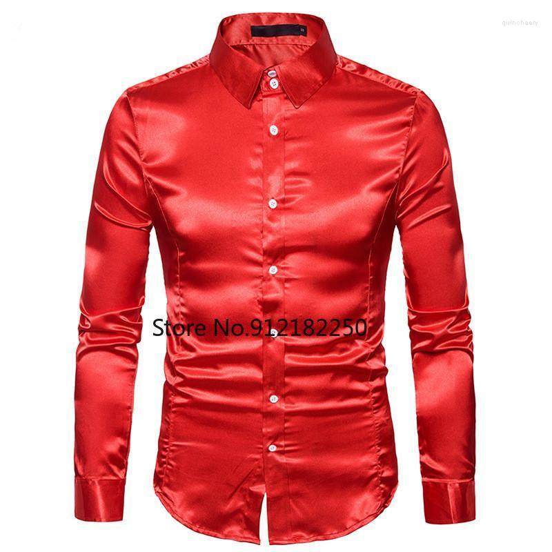 Men' Dress Shirts Mens White Silk Shirt 2022 Fashion Satin Men Social Casual Slim Fit Long Sleeve Male Camisa MasculinaMen' Quin22, Black
Men' Dress Shirts Mens White Silk Shirt 2022 Fashion Satin Men Social Casual Slim Fit Long Sleeve Male Camisa MasculinaMen' Quin22, Black