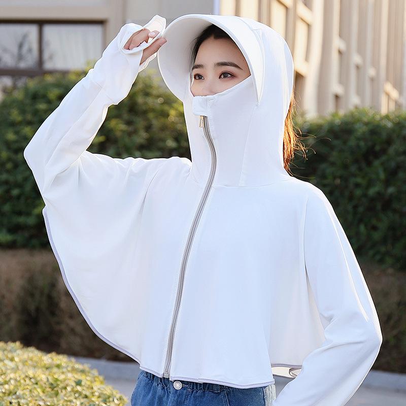Women's T-Shirt Women's Hooded Ice Silk Sun Protection Clothing Outdoor Travel UV ShawlWomen's, Blue
Women's T-Shirt Women's Hooded Ice Silk Sun Protection Clothing Outdoor Travel UV ShawlWomen's, Blue