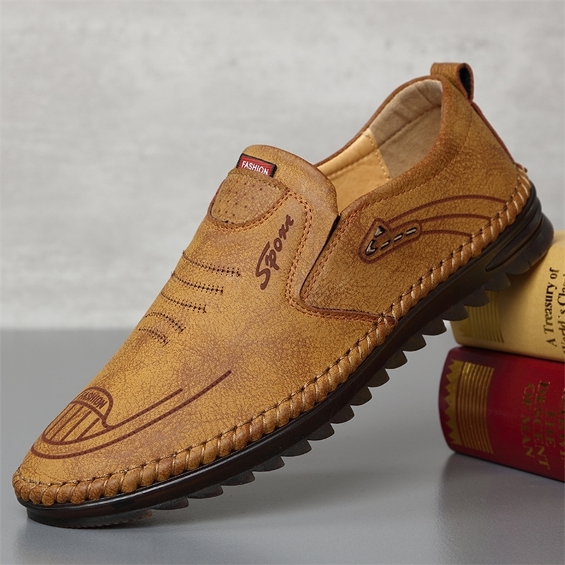Fashion Mens Casual Flat Shoes Outdoor Soft Soled Travel Sneakers Vogue Leather Men Business Non Slip Breathable Shoes Men 220815, Khaki
Fashion Mens Casual Flat Shoes Outdoor Soft Soled Travel Sneakers Vogue Leather Men Business Non Slip Breathable Shoes Men 220815, Khaki