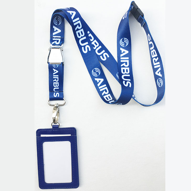 Keychain Airbus Airline Airplane Aircraft Seat Belt Buckle Lanyard for Pilot Flight Crew's License Honored Guest VIP ID Card Holder Keyring Emplo