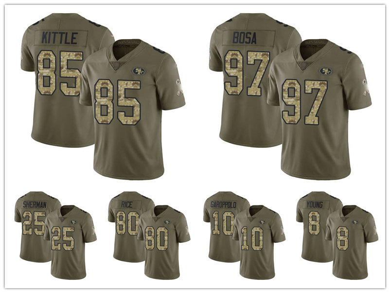Jersey San''Francisco''49ers''MEN WOMEN YOUTH George Kittle Steve Young Trey Lance Limited Football Olive Camo 2017 Salute to Service
Jersey San''Francisco''49ers''MEN WOMEN YOUTH George Kittle Steve Young Trey Lance Limited Football Olive Camo 2017 Salute to Service