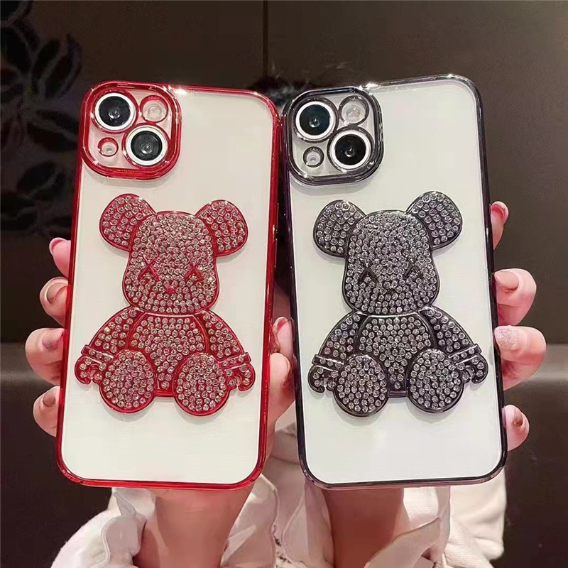 Crystal drill violent bear electroplated mobile phone cases For iPhone 13 12 11 Pro Max XR XS X 8 7 Cases, Champagne gold
Crystal drill violent bear electroplated mobile phone cases For iPhone 13 12 11 Pro Max XR XS X 8 7 Cases, Champagne gold
