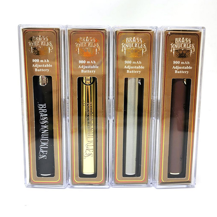 Brass Knuckles Vape Preheat Battery 900mAh Vapor Pen Adjusted Voltage Batteries Fit For 510 Thread Carts Cartridge In Stock
Brass Knuckles Vape Preheat Battery 900mAh Vapor Pen Adjusted Voltage Batteries Fit For 510 Thread Carts Cartridge In Stock