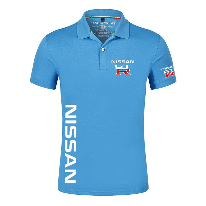 Nissan GTR Summer Print Man Polo Casual Harajuku Cotton Custom Shirt Comfortable Short Sleeve High Quantity Tops 220708