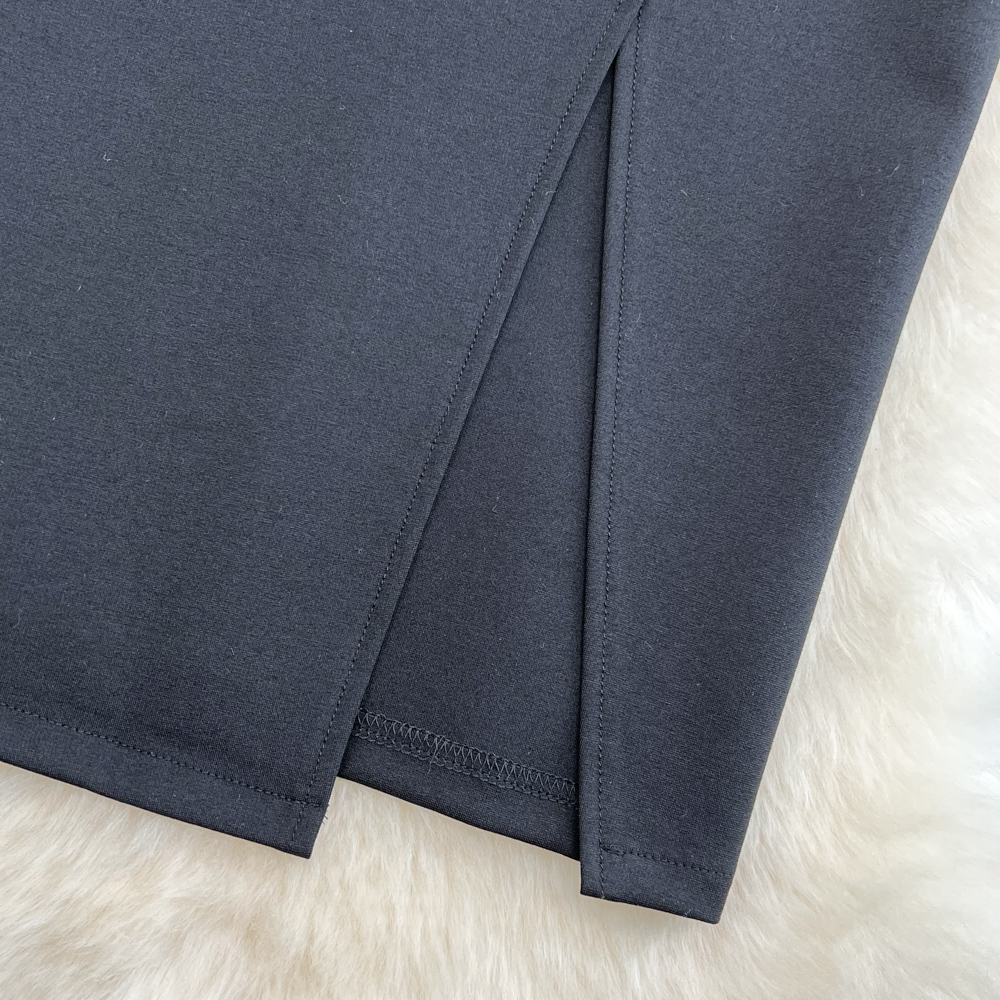 Summer new high waist bodycon tunic drapped style vent jag knee length pencil skirt plus size SMLXLXXL