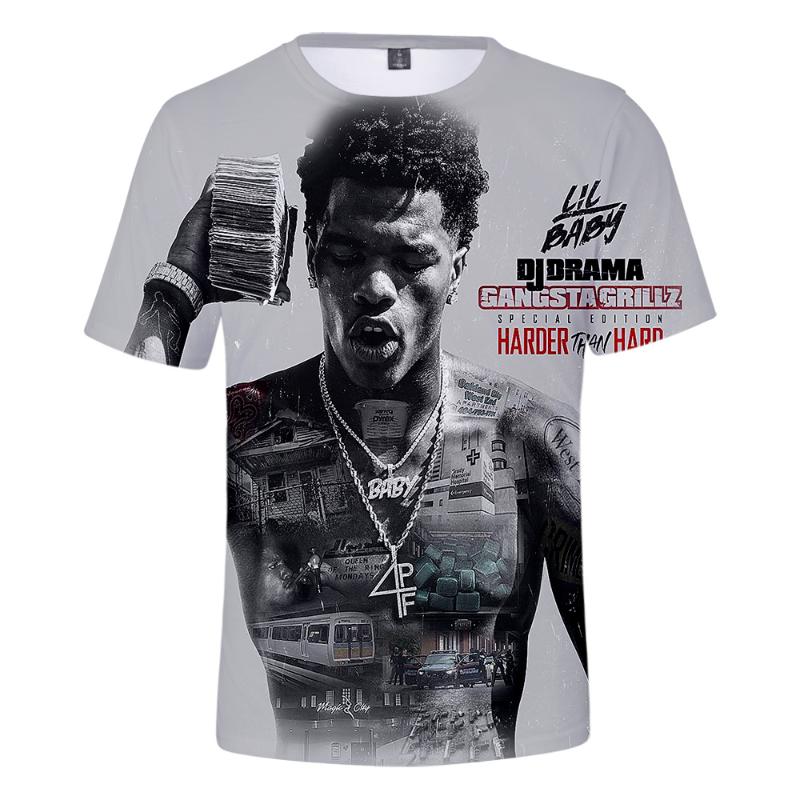 Men's T-Shirts Rapper Lil Baby 3D Printed Harajuku T Shirt Unisex Summer Short Sleeve T-shirt Casual Streetwear Oversize TopMen's, Yh01-1
Men's T-Shirts Rapper Lil Baby 3D Printed Harajuku T Shirt Unisex Summer Short Sleeve T-shirt Casual Streetwear Oversize TopMen's, Yh01-1