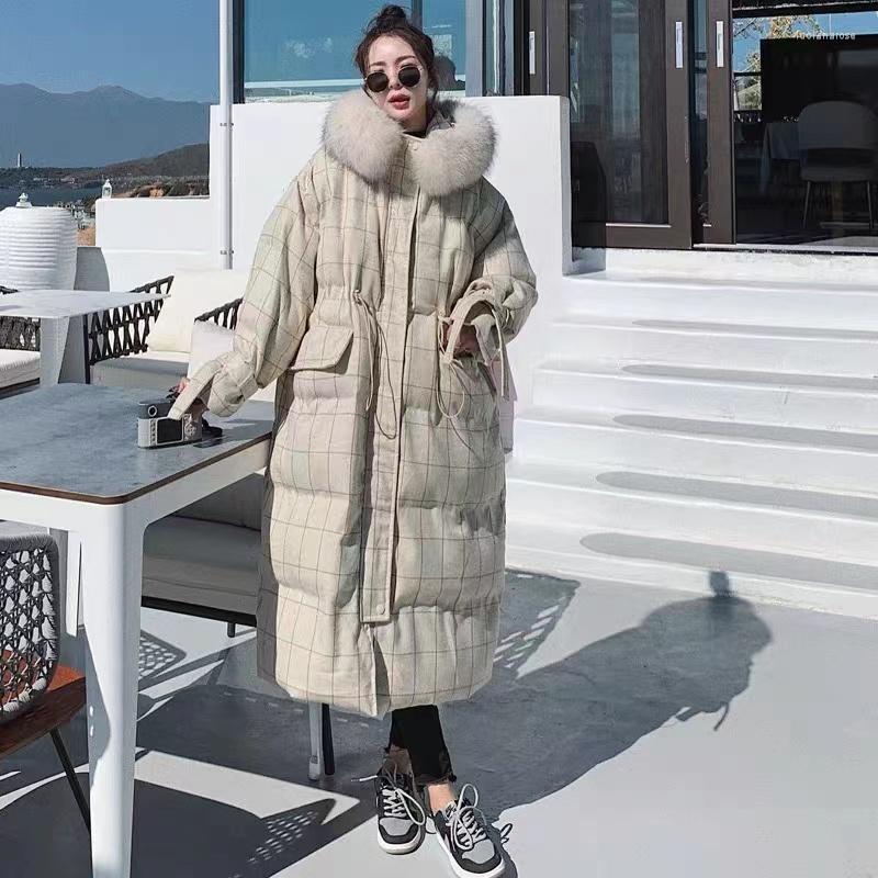 Women' Down & Parkas Winter Mid-Length Fashion Ity Plaid Fur Collar Thick Warm White Duck High Quality Cotton Jacket Female KK636 Luci22, Photo color
Women' Down & Parkas Winter Mid-Length Fashion Ity Plaid Fur Collar Thick Warm White Duck High Quality Cotton Jacket Female KK636 Luci22, Photo color