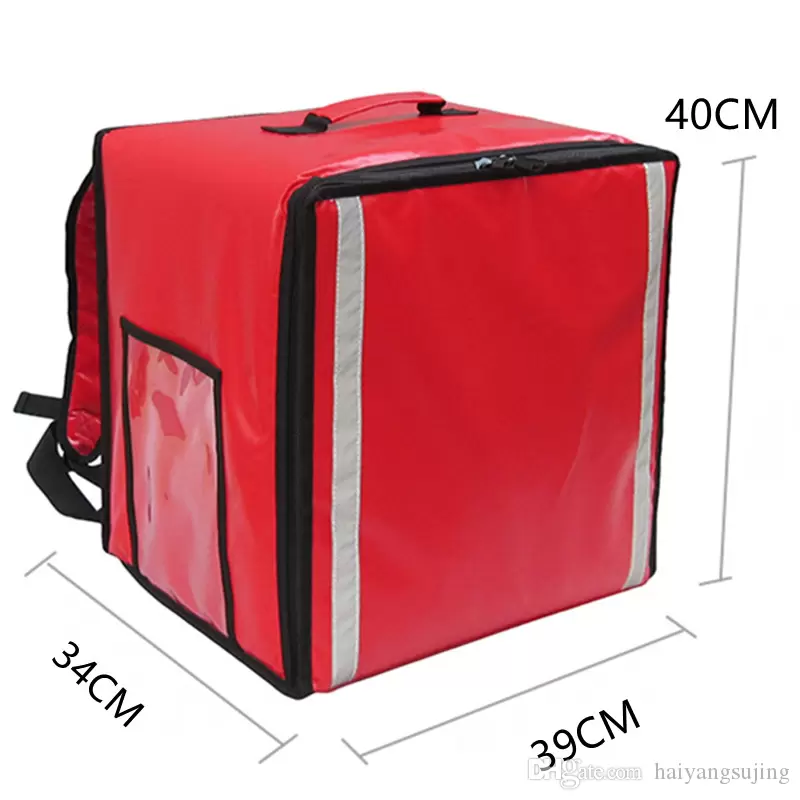 38L insulation bags pizza takeaway ice pack lunch bag cake refrigerated travel box double shoulder backpack waterproof Camping suitcase