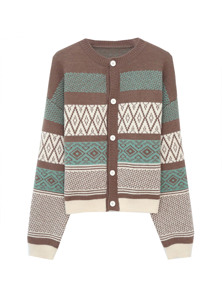 Cardigan For Women Striped Knit Button Lady Cardigans Sweaters O-neck Loose Casual Winter 2022 Knitted Coat Fashion, Grey
Cardigan For Women Striped Knit Button Lady Cardigans Sweaters O-neck Loose Casual Winter 2022 Knitted Coat Fashion, Grey