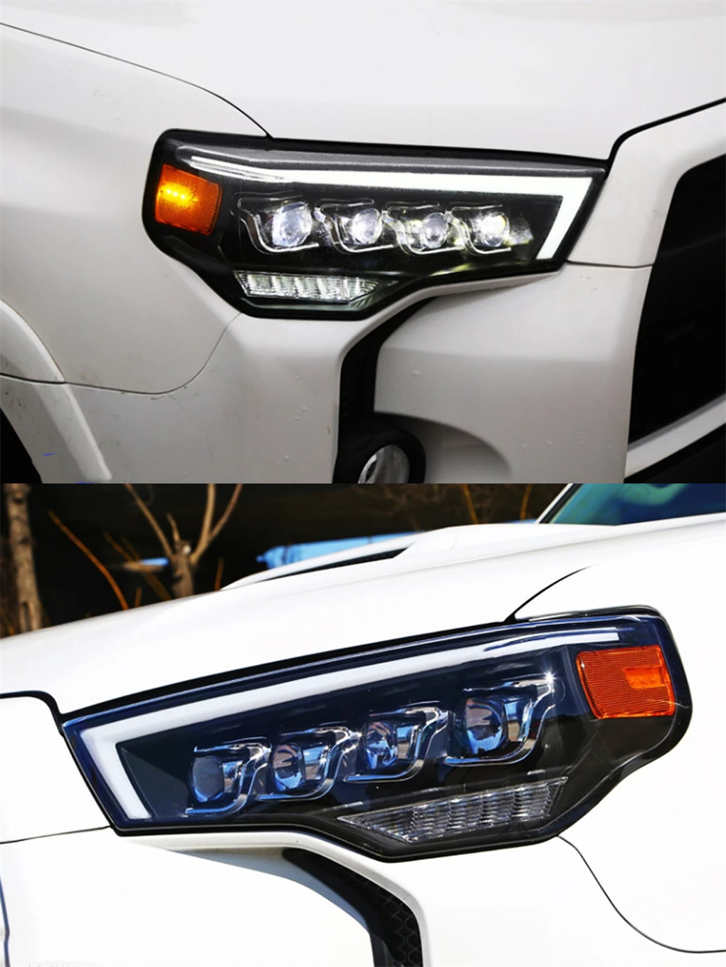 Headlight All LED for Toyota 4 Runner 20 13-20 20 DRL High Beam Headlights Turn Signal Fog Lights